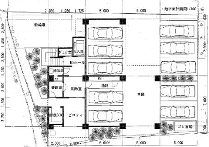 1階平面図サンプル